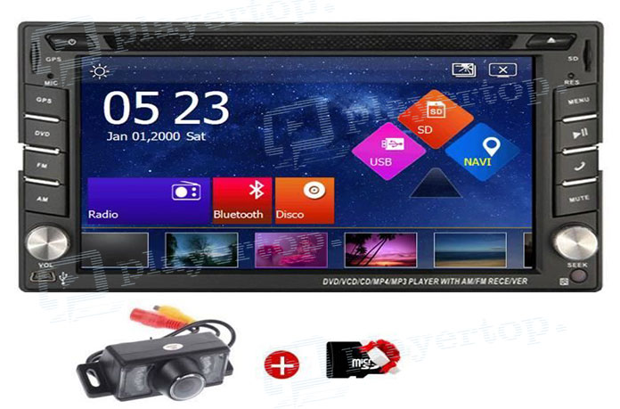 autoradio double din gps camera de recul